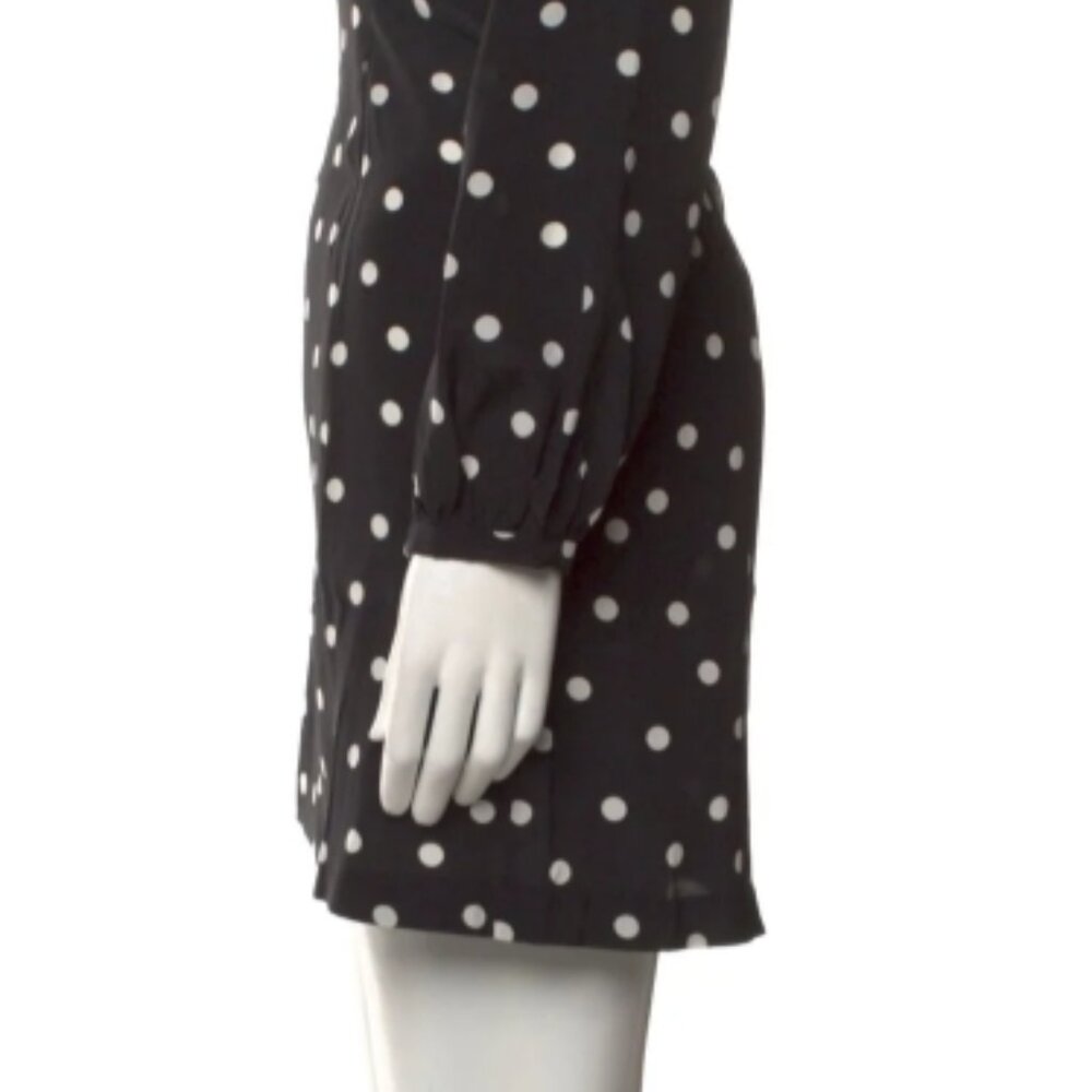 Intermix 100% Silk Long Sleeve April Polka Dot Dress XS $325 - Picture 14 of 14